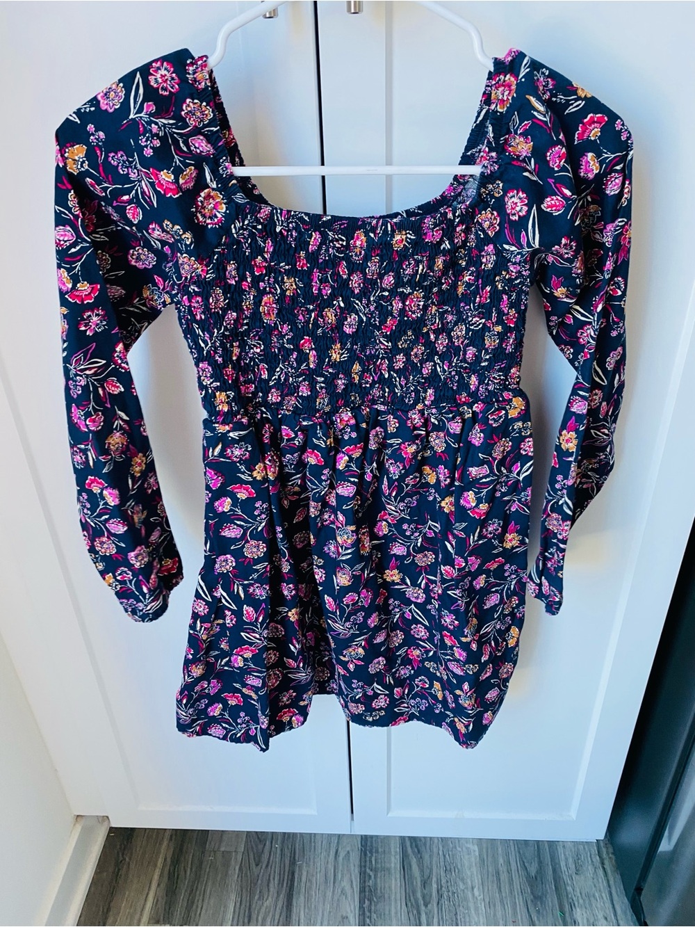 GAP kids girls 7/8 prairie fall long sleeve dress